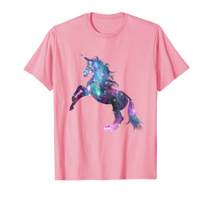 Awesome Rainbow Unicorn Galaxy Sparkle Star T-Shirt