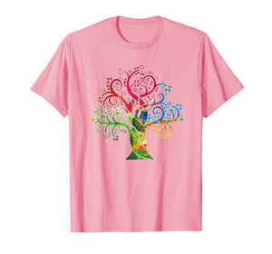 Funny shirts V-neck Tank top Hoodie sweatshirt usa uk au ca gifts for Colorful Oak Tree - Tree Of Life Shirt - Graphic T-Shirt 2105781