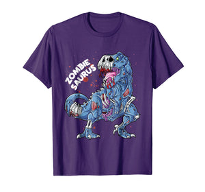 Funny shirts V-neck Tank top Hoodie sweatshirt usa uk au ca gifts for Zombie Saurus T shirt Halloween Kids Dinosaur T rex Gifts 3504054