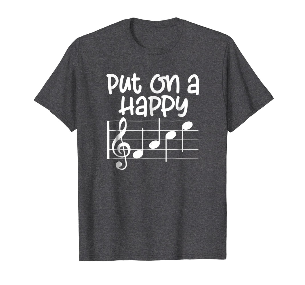 Funny shirts V-neck Tank top Hoodie sweatshirt usa uk au ca gifts for Piano Player Keyboardist Gift T-Shirt - Put On A Happy Face 2007378