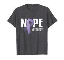 Load image into Gallery viewer, Funny shirts V-neck Tank top Hoodie sweatshirt usa uk au ca gifts for Nope Not Today Stomach Cancer Tee Periwinkle Support Ribbon 1796249
