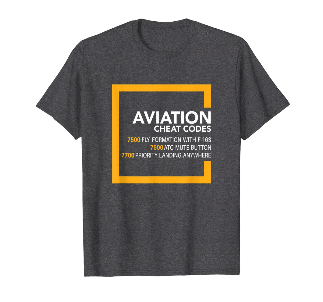 Funny shirts V-neck Tank top Hoodie sweatshirt usa uk au ca gifts for Aviation Cheat Codes Shirt, ATC Pilot Airplane Radio T-Shirt 749224