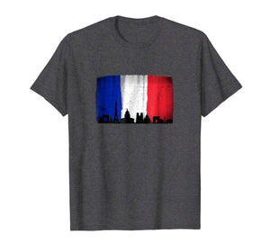 Funny shirts V-neck Tank top Hoodie sweatshirt usa uk au ca gifts for Flag of France French T-shirt with Paris Skyline 1793468