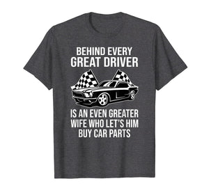 Funny shirts V-neck Tank top Hoodie sweatshirt usa uk au ca gifts for Funny Husband Driver Great Wife Racing Car Parts Tee Shirts 1003477