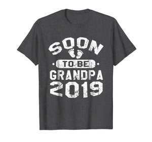 Funny shirts V-neck Tank top Hoodie sweatshirt usa uk au ca gifts for Mens Vintage Soon To Be Grandpa 2019 Shirt Pregnancy Notificatio 2667619