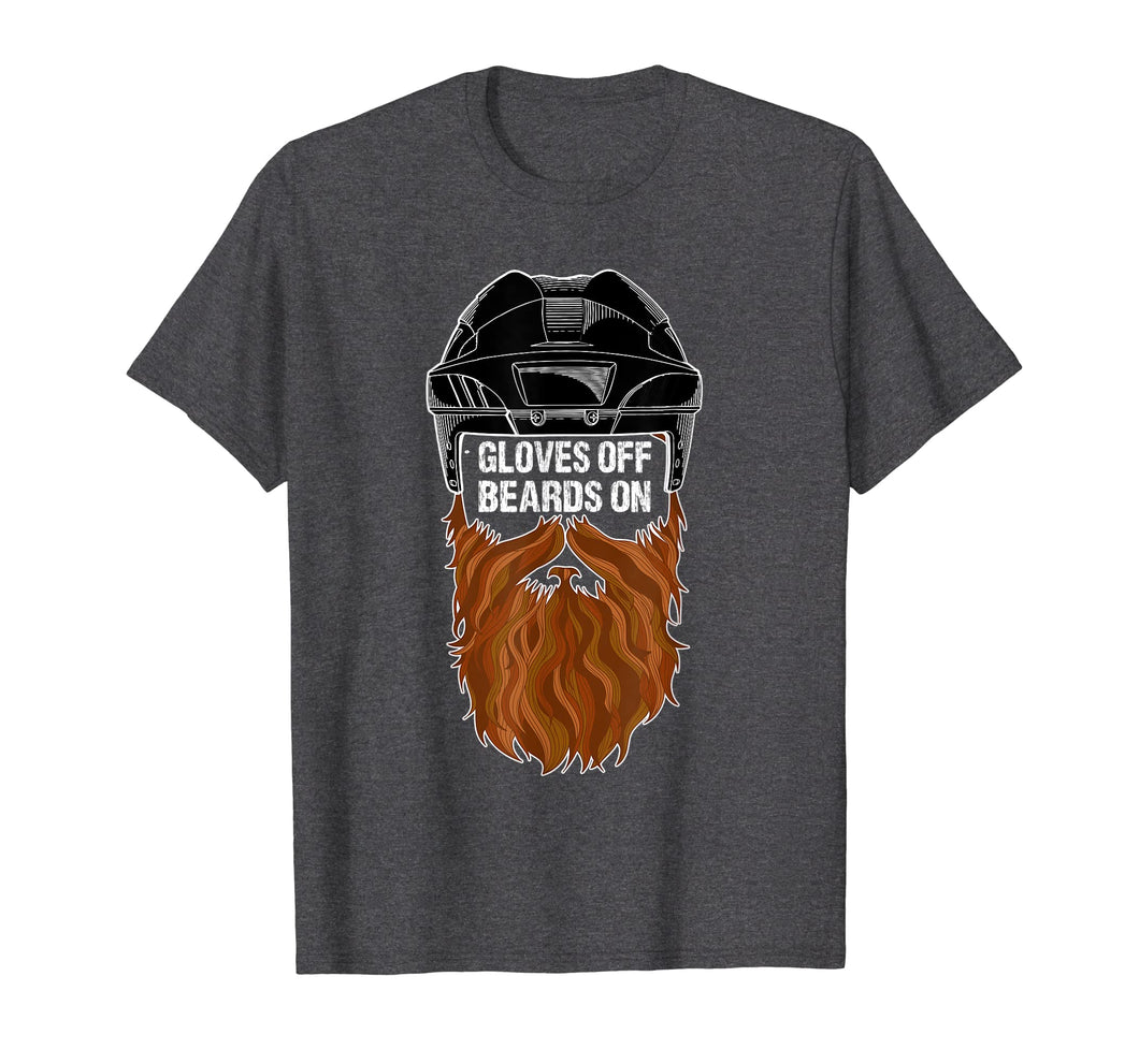 Funny shirts V-neck Tank top Hoodie sweatshirt usa uk au ca gifts for Beards On Gloves Off Ice Hockey Playoff Beard Tshirt 2366133