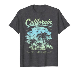 Funny shirts V-neck Tank top Hoodie sweatshirt usa uk au ca gifts for California CA Retro 70's Vintage Skyline Surf Tee Shirt 1994482
