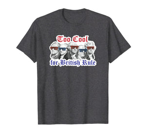 Funny shirts V-neck Tank top Hoodie sweatshirt usa uk au ca gifts for Too Cool For British Rule Shirt Hamilton Washington July 4th 1981881