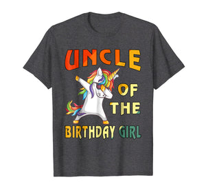 Funny shirts V-neck Tank top Hoodie sweatshirt usa uk au ca gifts for 2018-Men-Women- UNCLE of the Unicorn Birthday Girl T-Shirt M 1335487