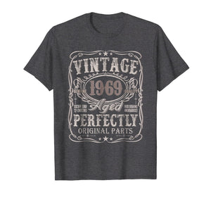 50 Years Old 1969 Vintage 50th Birthday T Shirt Decorations