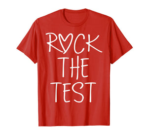Funny shirts V-neck Tank top Hoodie sweatshirt usa uk au ca gifts for Rock The Test T-Shirt Funny School Professor Teacher Joke 2098787