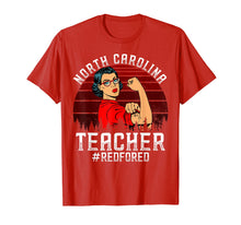 Load image into Gallery viewer, Funny shirts V-neck Tank top Hoodie sweatshirt usa uk au ca gifts for Red for Ed Shirt North Carolina Teacher #Redfored Protest 2619086
