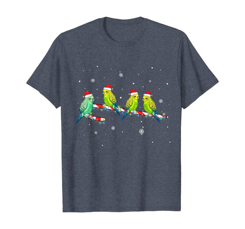 Funny shirts V-neck Tank top Hoodie sweatshirt usa uk au ca gifts for Funny Budgies with Candy Cane Gifts Christmas Budgies Lover T-Shirt 1047083