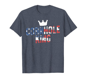 Funny shirts V-neck Tank top Hoodie sweatshirt usa uk au ca gifts for Cornhole King - Funny T Shirt American Flag 4th of July 1736162