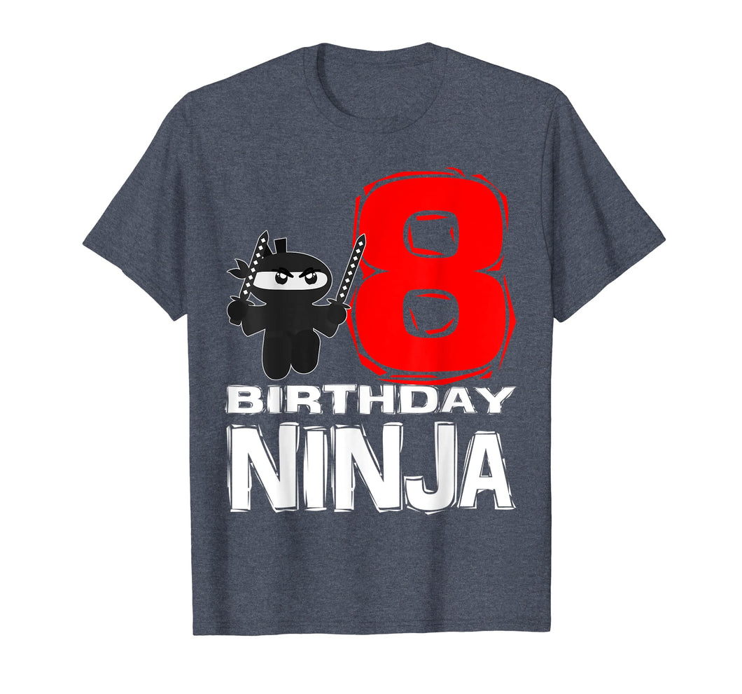Funny shirts V-neck Tank top Hoodie sweatshirt usa uk au ca gifts for Ninja 8th Birthday T Shirt for 8 Year Old Child Boy Girl 1844789