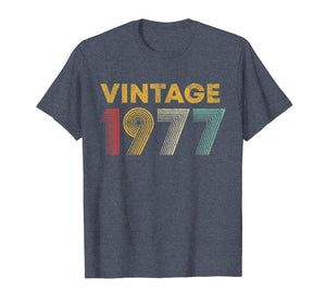 42nd Birthday Gift Idea Vintage 1977 T-Shirt Men Women