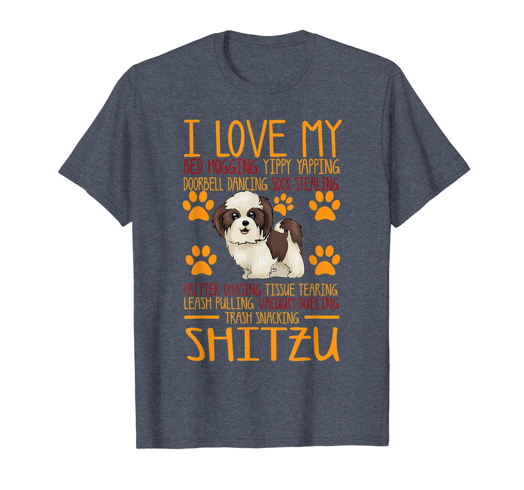 Funny shirts V-neck Tank top Hoodie sweatshirt usa uk au ca gifts for I Love My Shitzu T shirt Gift For Dog Lover Shirt 1552155