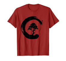 Load image into Gallery viewer, Bonsai Tree Enso Circle - Buddhist Zen Calligraphy T-Shirt

