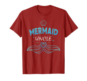 Funny shirts V-neck Tank top Hoodie sweatshirt usa uk au ca gifts for Uncle Mermaid Birthday Party Shirt Family Matching Gift 2018833