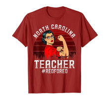 Load image into Gallery viewer, Funny shirts V-neck Tank top Hoodie sweatshirt usa uk au ca gifts for Red for Ed Shirt North Carolina Teacher #Redfored Protest 2619086
