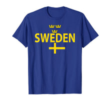 Load image into Gallery viewer, Funny shirts V-neck Tank top Hoodie sweatshirt usa uk au ca gifts for Sweden Soccer Jersey Swedish Flag Sverige Ice Hockey T-Shirt 1697070
