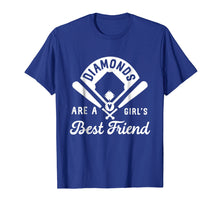 Load image into Gallery viewer, Funny shirts V-neck Tank top Hoodie sweatshirt usa uk au ca gifts for Diamonds Are A Girl&#39;s Best Friend Shirt Baseball Softball 1570814

