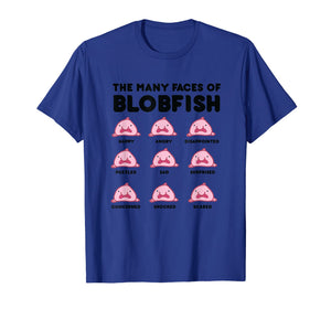 Funny shirts V-neck Tank top Hoodie sweatshirt usa uk au ca gifts for The Many Faces of Blobfish Shirt 1650483