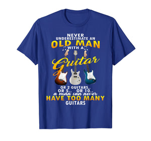 Funny shirts V-neck Tank top Hoodie sweatshirt usa uk au ca gifts for Never Underestimate An Old Man With A Guitar T Shirt 1594194