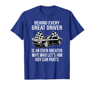Funny shirts V-neck Tank top Hoodie sweatshirt usa uk au ca gifts for Funny Husband Driver Great Wife Racing Car Parts Tee Shirts 1003477