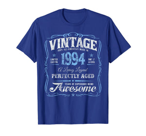 25th Birthday T-Shirt Made In 1994 Vintage 25 Years Old Gift