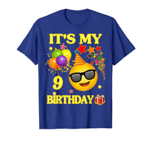Load image into Gallery viewer, Funny shirts V-neck Tank top Hoodie sweatshirt usa uk au ca gifts for 9 Years Old It&#39;s My Birthday Emoji Shirt 9th Birthday 744792
