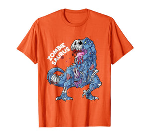 Funny shirts V-neck Tank top Hoodie sweatshirt usa uk au ca gifts for Zombie Saurus T shirt Halloween Kids Dinosaur T rex Gifts 3503281