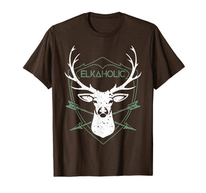 Funny shirts V-neck Tank top Hoodie sweatshirt usa uk au ca gifts for Elkaholic Elk Hunting Shirts For Men T-Shirt 2109339