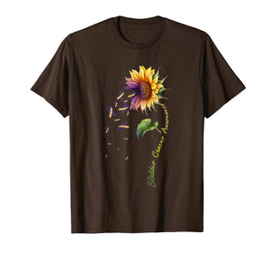 Funny shirts V-neck Tank top Hoodie sweatshirt usa uk au ca gifts for Bladder Cancer Awareness Sunflower Shirt 1694017