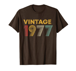 42nd Birthday Gift Idea Vintage 1977 T-Shirt Men Women