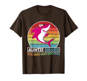 Funny shirts V-neck Tank top Hoodie sweatshirt usa uk au ca gifts for Retro Vintage Auntie Shark T-Shirt Gift Christmas 2052348