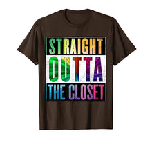 Load image into Gallery viewer, Funny shirts V-neck Tank top Hoodie sweatshirt usa uk au ca gifts for Straight Outta The Closet - Gay Pride LGBT T-Shirt 2047986
