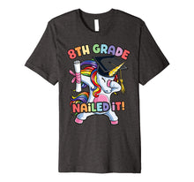 Load image into Gallery viewer, Funny shirts V-neck Tank top Hoodie sweatshirt usa uk au ca gifts for Dabbing 8th Grade Unicorn Nailed It Graduation Class of 2019 Premium T-Shirt 2875955
