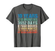 Load image into Gallery viewer, Funny shirts V-neck Tank top Hoodie sweatshirt usa uk au ca gifts for 10 Years Old 10th Birthday Vintage Retro 120 Months T-Shirt 234833
