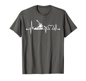 Funny shirts V-neck Tank top Hoodie sweatshirt usa uk au ca gifts for Kayak Heartbeat T-Shirt Funny Kayaking Cool Gift 1870408