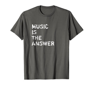 Funny shirts V-neck Tank top Hoodie sweatshirt usa uk au ca gifts for Music is the Answer DJ T-Shirt 2923720