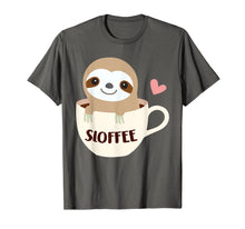 Load image into Gallery viewer, Sloffee Sloth Coffee Tshirt Funny Coffee Lover Gifts 808912
