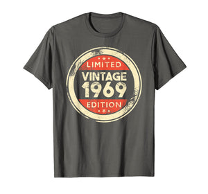 50th Birthday T-Shirt Vintage 1969 Shirt- 50 Years Old Gifts