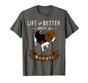 Funny shirts V-neck Tank top Hoodie sweatshirt usa uk au ca gifts for Life Is Better With a Beagle T Shirt 2913616