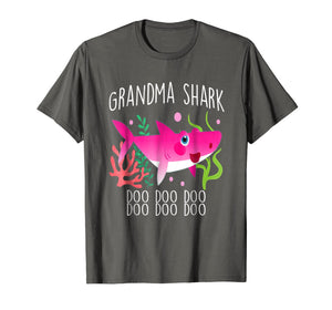 Funny shirts V-neck Tank top Hoodie sweatshirt usa uk au ca gifts for Cute Grandma Shark Doo Doo Doo T-shirt christmas gift ideas 793253