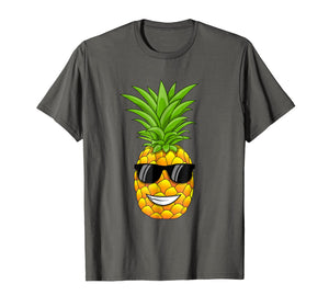 Funny shirts V-neck Tank top Hoodie sweatshirt usa uk au ca gifts for Hawaiian Pineapple T-Shirt with Sunglasses - Cool Tee Shirt 1815290