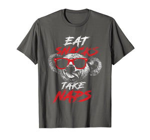 Funny shirts V-neck Tank top Hoodie sweatshirt usa uk au ca gifts for Koala Bear Shirt Eat Snacks Take Naps 1827211