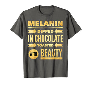 Funny shirts V-neck Tank top Hoodie sweatshirt usa uk au ca gifts for Oheneba: Melanin Dipped in Chocolate With Beauty T-Shirt 1139522