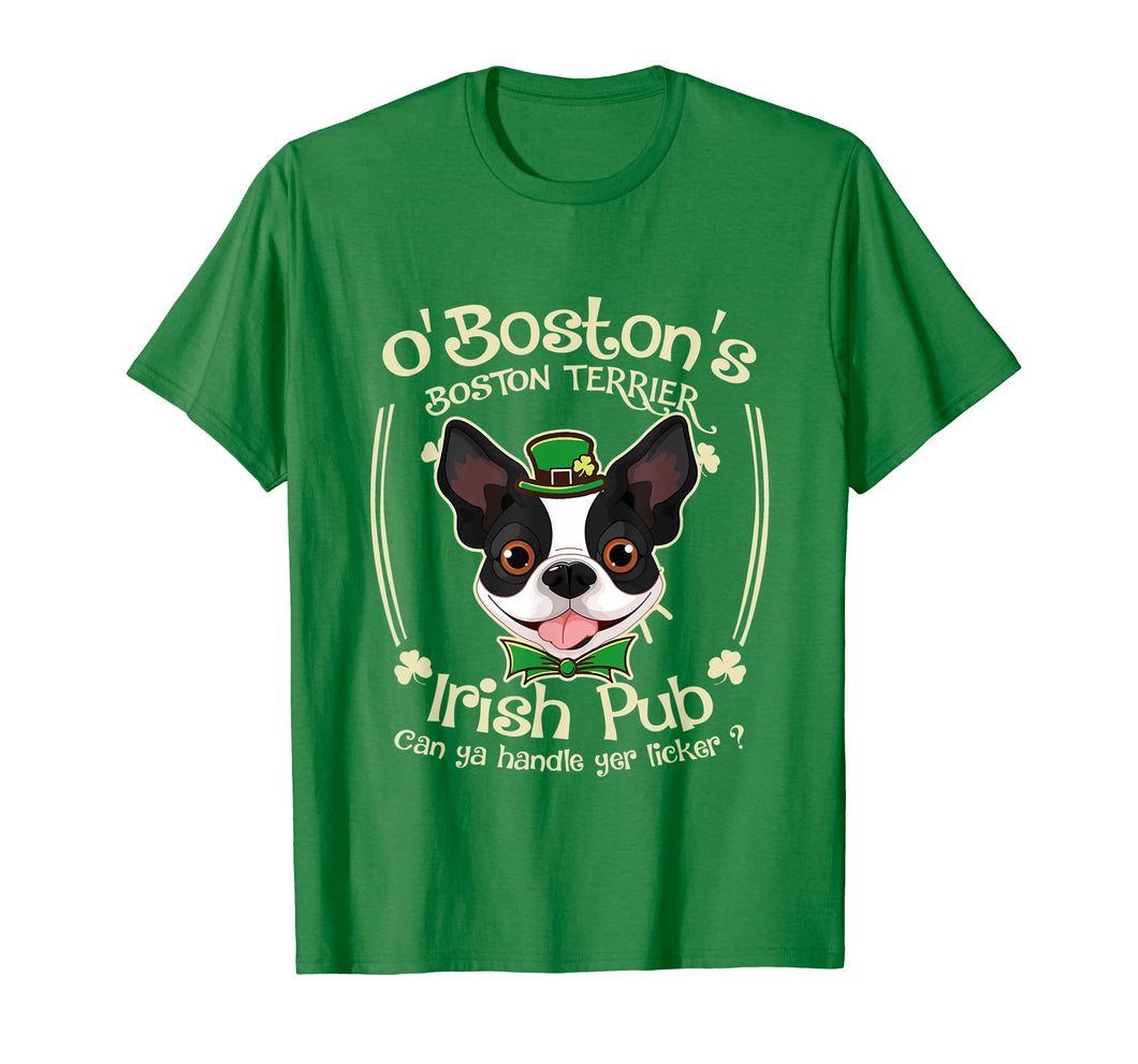 Funny shirts V-neck Tank top Hoodie sweatshirt usa uk au ca gifts for Funny St Patricks Day Boston Terrier Dog Irish Pub Shirt 1772663