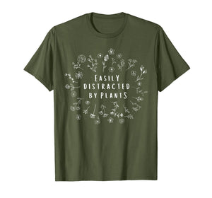 Easily Distracted By Plants Gardener Gifts Gardening Garden T-Shirt-221485